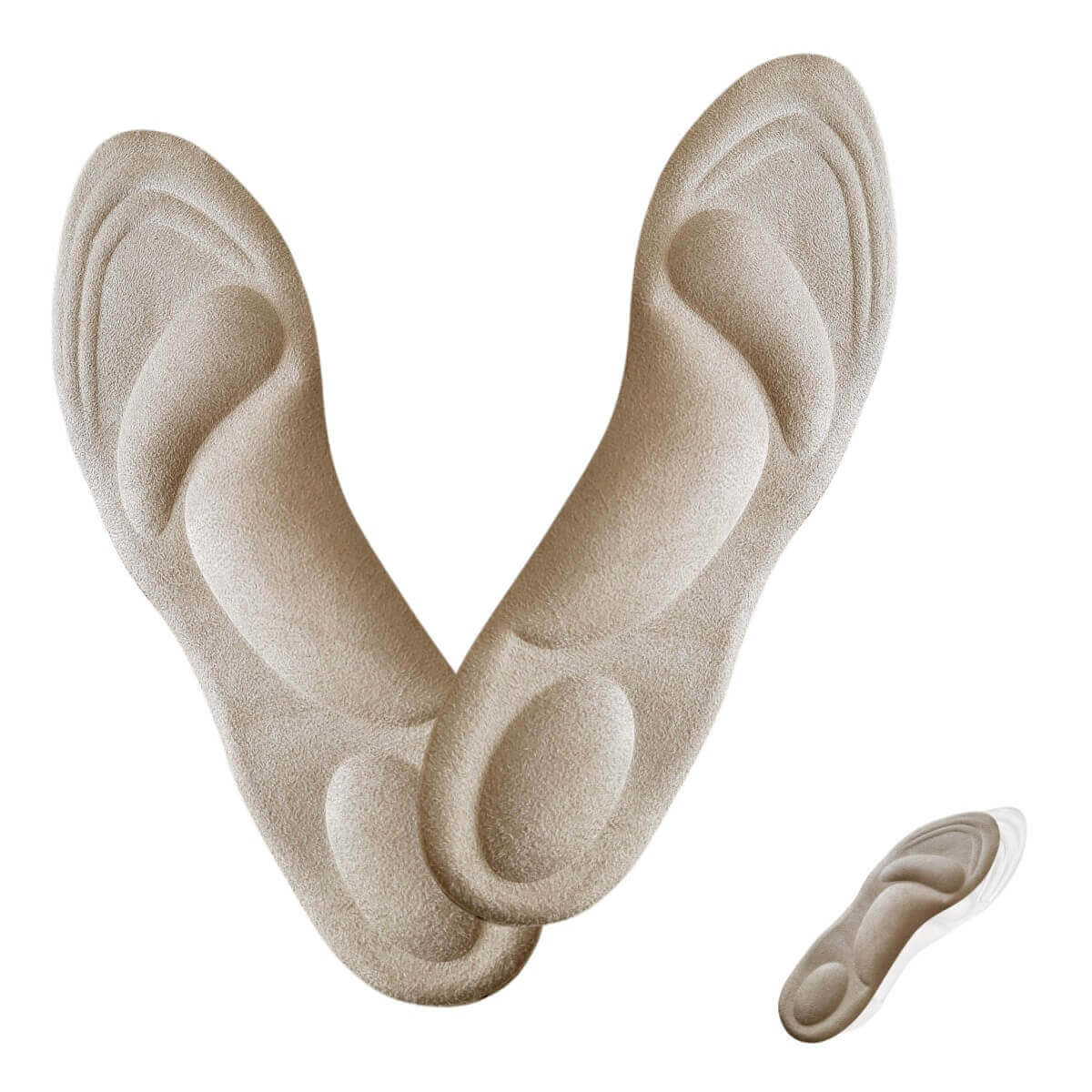 Såler af gel med indlagt svangstøtte, forfodspelotte og hælstøtte. Oplev komfort med indlægssåler af gel og tekstil, der giver støtte til forfod, svang og hæl i sko, sandaler og stiletter hos Carerelief.dk