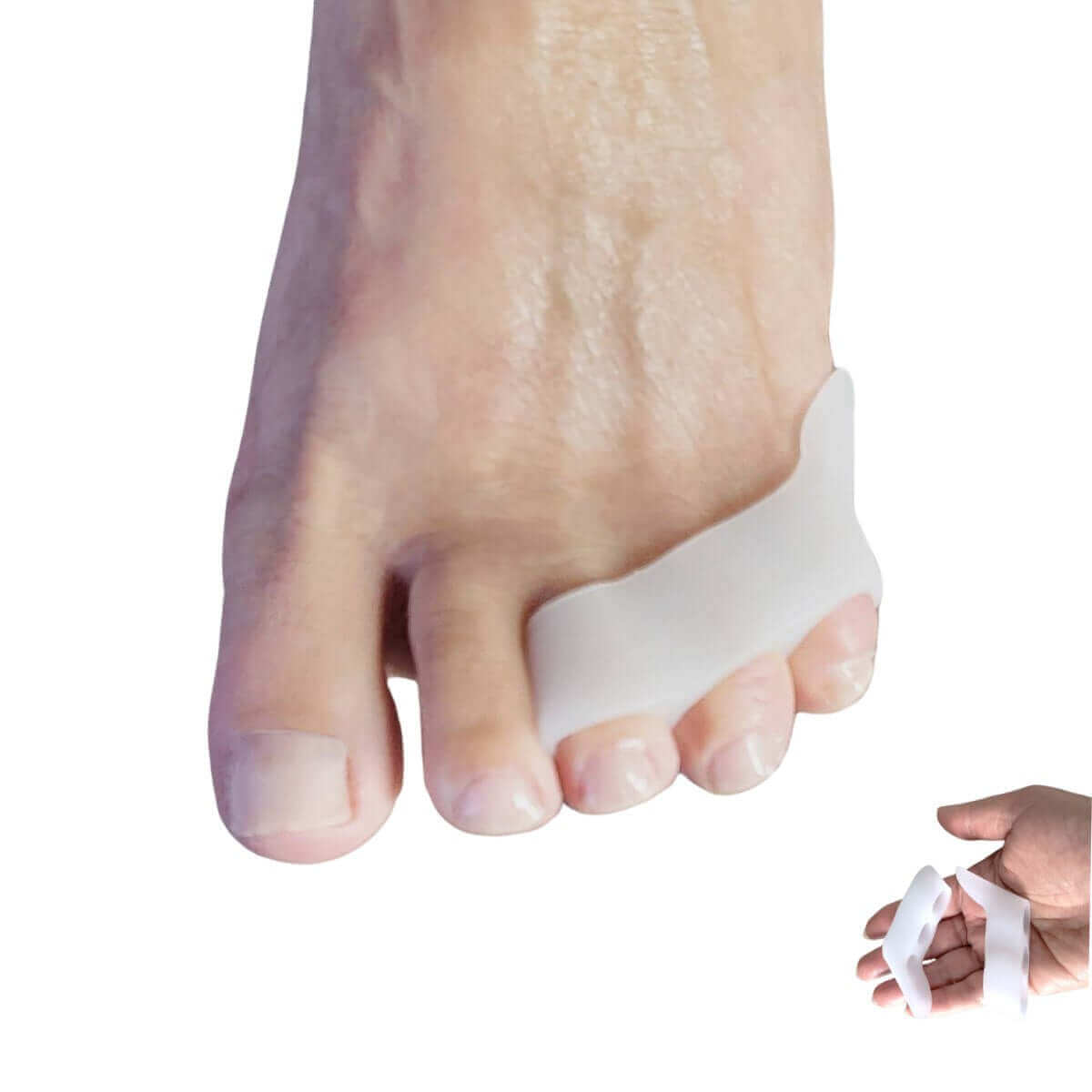 Tåskiller til 3 tæer ved lilletå reducerer ømhed, gener og ubehag på lilletå, 3. tå og 4. tå ved friktion, tryk og pres. Bestil 2 stk. 3-tå lilletå adskiller her. Køb blød tåspreder og knystbeskytter (3 loop) billigt hos Carerelief.dk.