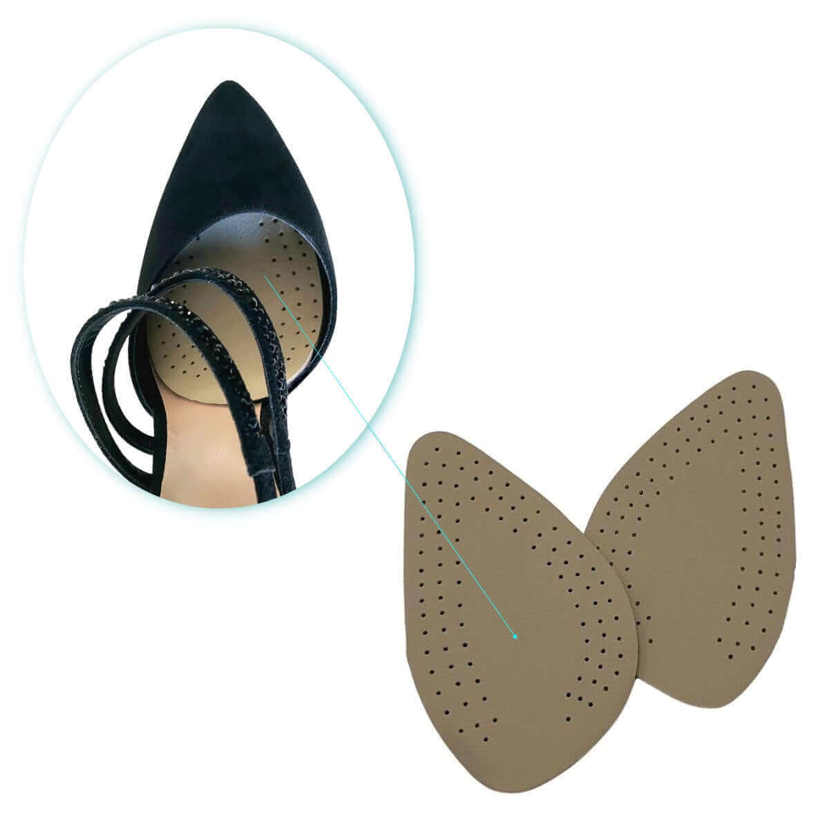 Forfodssåler til højhælede sko, støvler og stiletter lindrer smerter i forfoden. Køb indlæg til højhælede, spidse sko og stiletter online på e-mærket webshop carerelief.dk med fragt 1-2 hverdage.