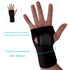 Håndledsstøtte med skinne og velcro. Bedste støtte til håndleddet ved smerter og skader. Køb ergonomisk let håndledsskinne og støttebandage til sport og hverdag hos Carerelief.dk i onesize fit all.