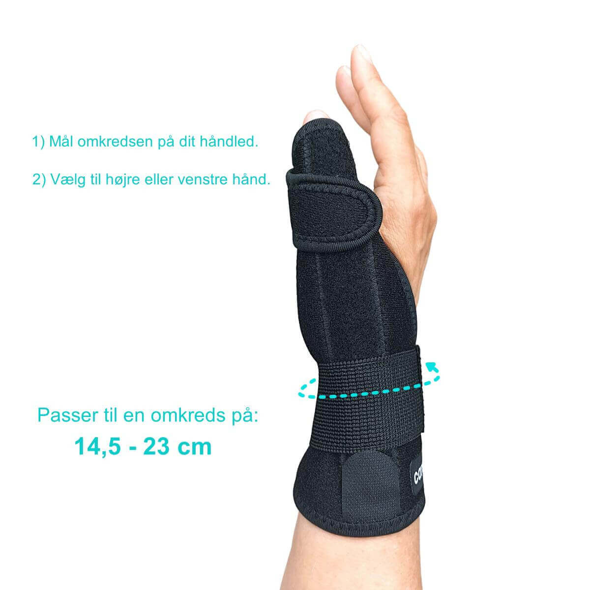 Tommelfinger skinne i lette og åndbare materieler giver beskyttelse, støtte og lindring til tommelfinger og håndled. Køb justerbar tommelfingerbandage med skinne HL10 billigt hos Carerelief.