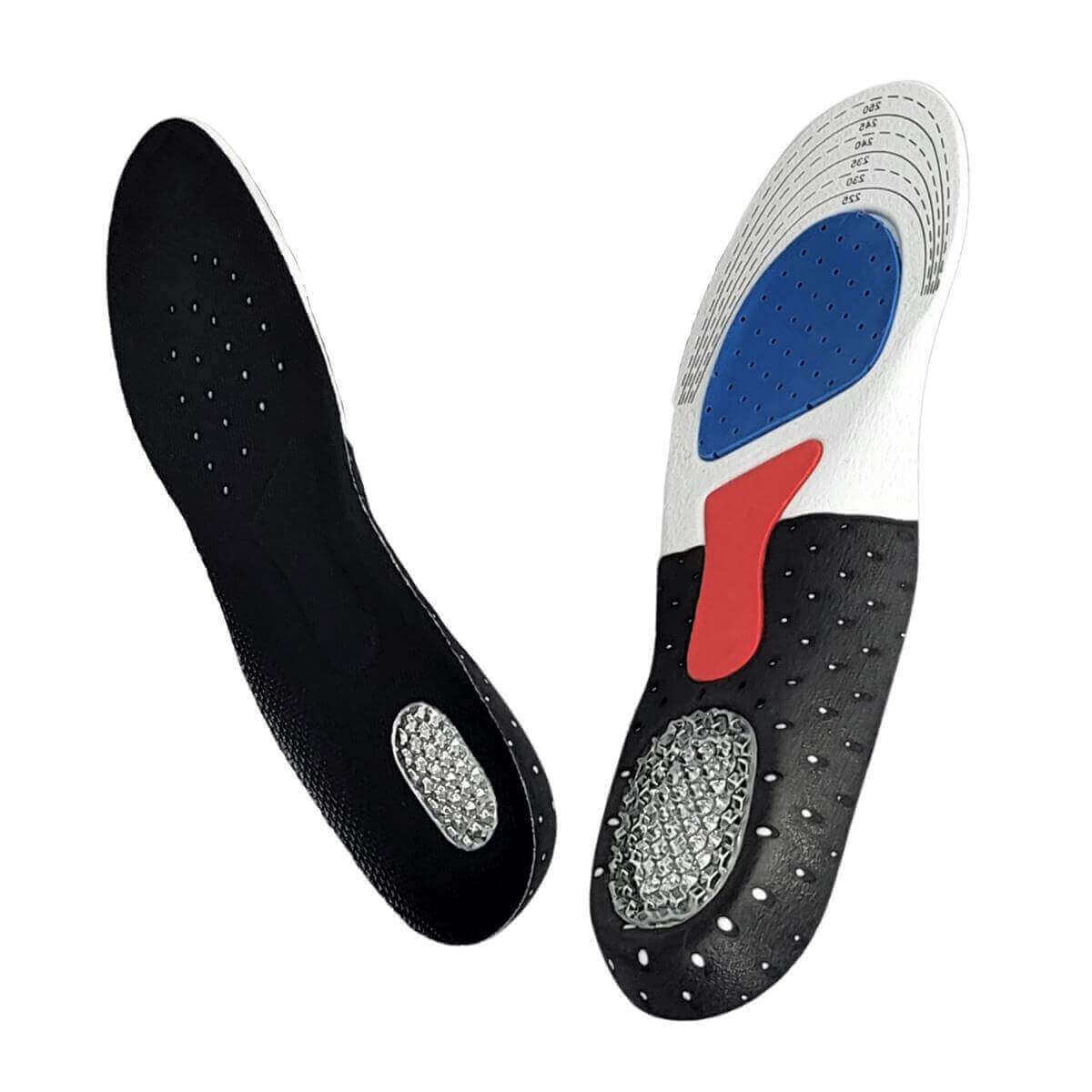 Indlæg med støtte til forfod, svang og hæl ved løb og gang - FF45 GO -Indlægssål til svang, hæl og akillessene med støddæmpende egenskaber