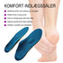 Stødabsorberende indlægssåler med svangstøtte. Oplev  komfort med støtte og aflastning til forfod, svang, svangsene, hæl og skillessene i dine sko. Køb 1 par komfort arch support såler til løb og gang hos Carerelief.dk.