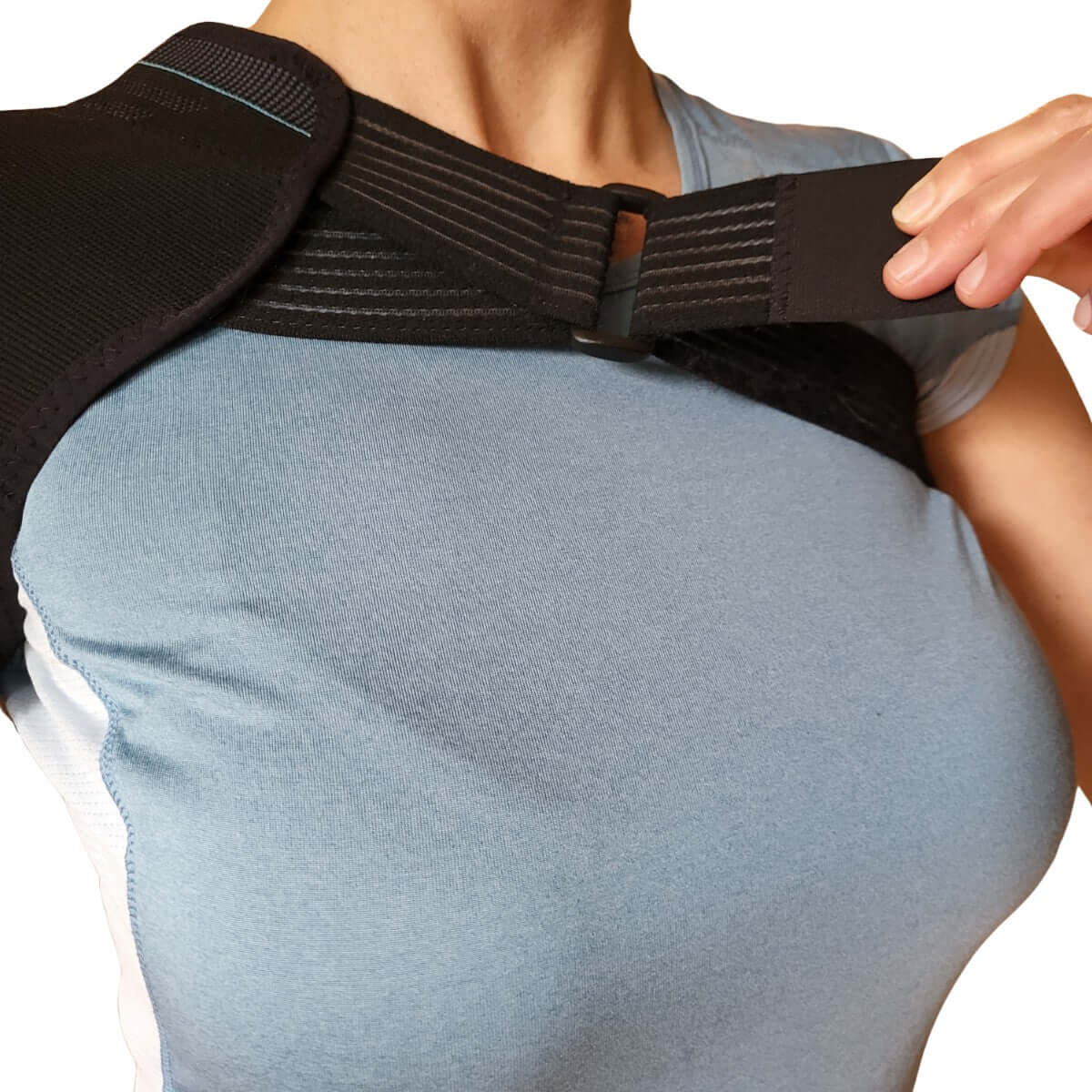 Skulderbandage med kompression SS10 Care - Blød og åndbar skulderstøtte til aktiv livsstil