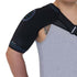 Skulderstøtte med skulderbind til en overbelastet skulder, skuldersmerter, skulderskader. Køb blødt og åndbart skulderbind med kompression og velcro hos Carerelief.dk.  