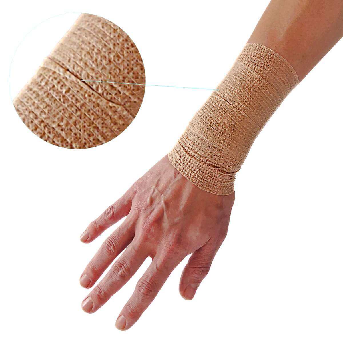 Allergivenlig sportstape giver støtte og med smertelindring til fingre, ankel, albue, knæ, håndled og tommelfinger. SB10 - carerelief