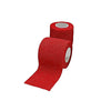 Blød sportsbandage støtter muskler, lindrer smerter, forebygger skader, rød, 5 cm x 450 cm. Køb billig selvhæftende og åndbar sportstape, der ikke klister på huden hos Carerelief.