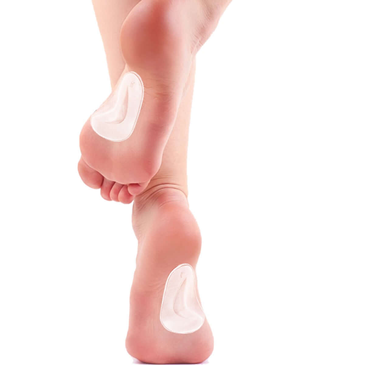 Indlægssåler svangstøtte - FF75 GO - Transparent gel sål med selvklæb giver støtte til svangen hos børn og voksne