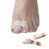 Blød tå bandage med velcro strop  giver støtte til hallux valgus, skæv tå, brækket og forstuvet tå & tæer. 2 stk. tåbandage. FF16 - Carerelief.