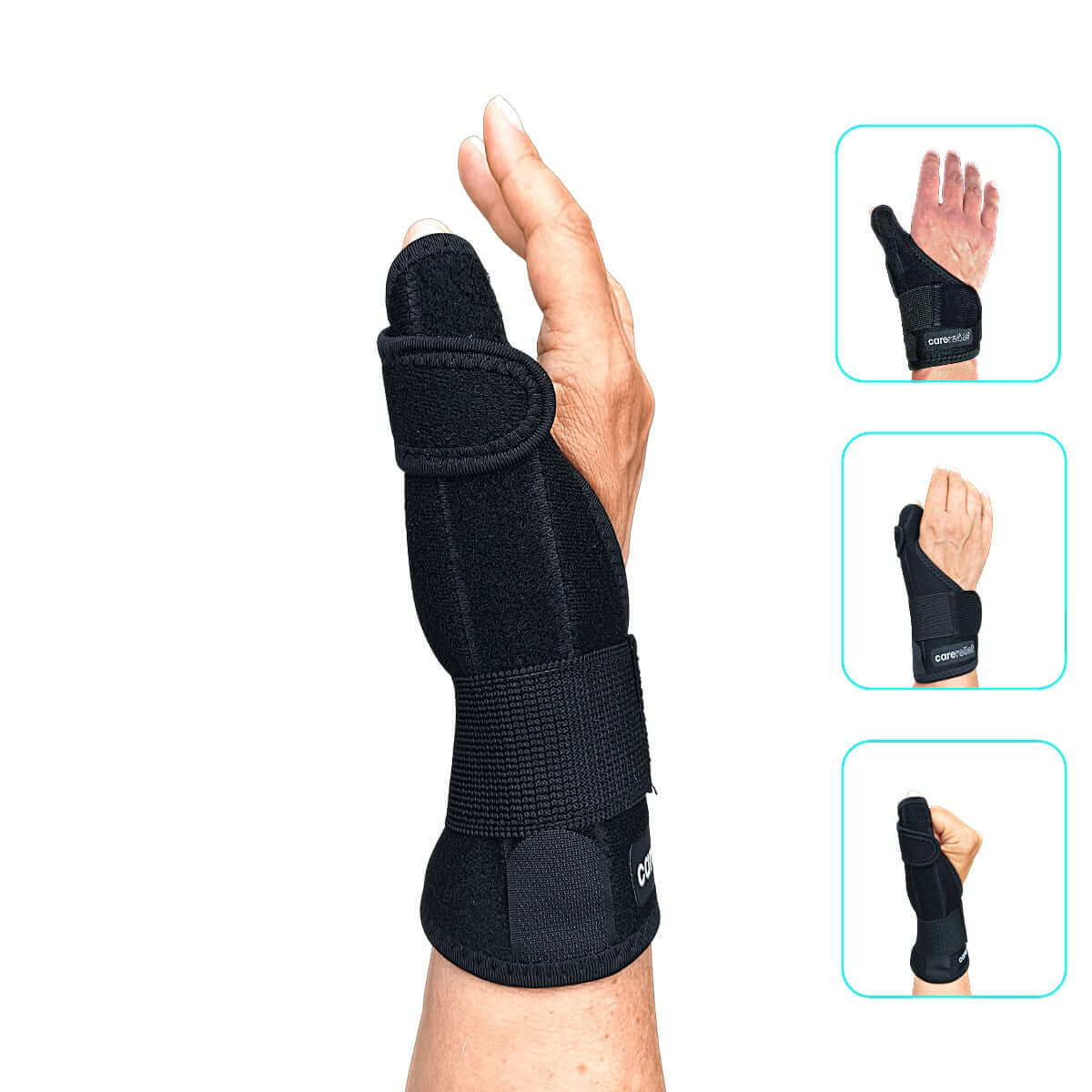 Justerbar tommelfinger skinne og håndledsstøtte HL10 giver stabil ro og støtte til tommelfinger og håndled ved overbelastning og slid. Køb din tommelfingerbandage hos Carerelief.dk. 