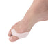 Gel knystbeskytter med tåskiller. Tåspreder Duo beskytter ømme knyster og holdes adskilt til 2. og 3. tå ved hallux valgus og skæve tæer - 2 stk tåadskillere.