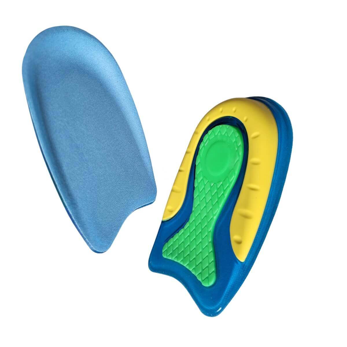 Hælindlæg i gel er et performance gel hæl cup indlæg med stødabsorberende komfort, der støtter og aflaster en øm hæl, akillessene og svangsene. Køb 2 stk. gel såler til hælen af bedste kvalitet billigt hos Carerelief.dk