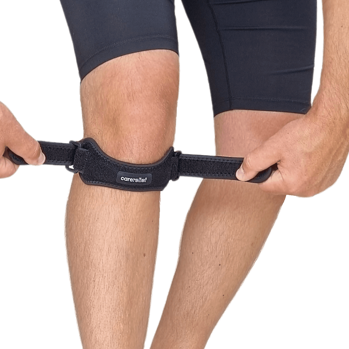 Patella-strop med gel pude - KN40 Pro - aflaster knæskalssenen ved løb, løberknæ, springerknæ og smerter.