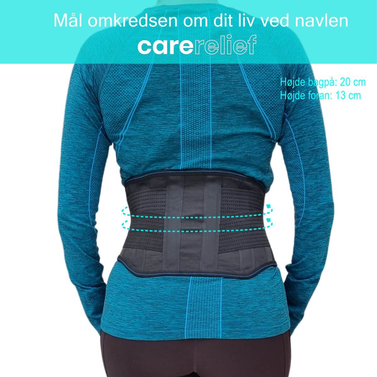Lændebind til kvinder og mænd med kompression - effektiv støtte til lænden og nedre ryg ved smerter og skader - RS50 Flex - Se størrelser i guiden 