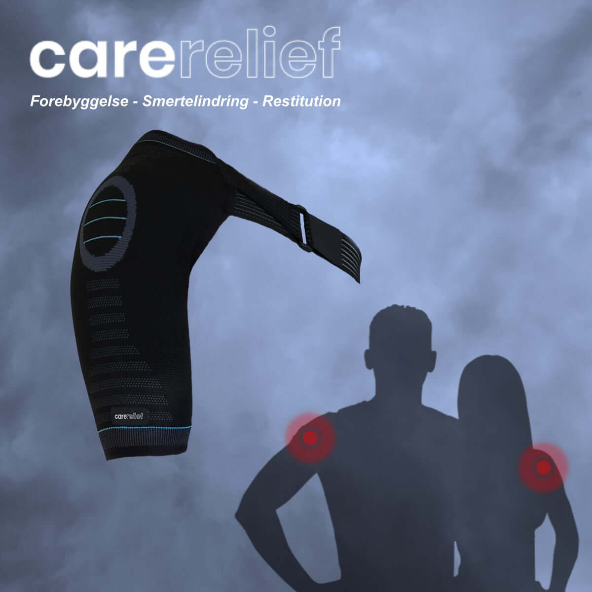 Skulderstøtte til overbelastet og frossen skulder - støtte og lindring ved skulderskulder, immobilitet, ømhed i skulderen