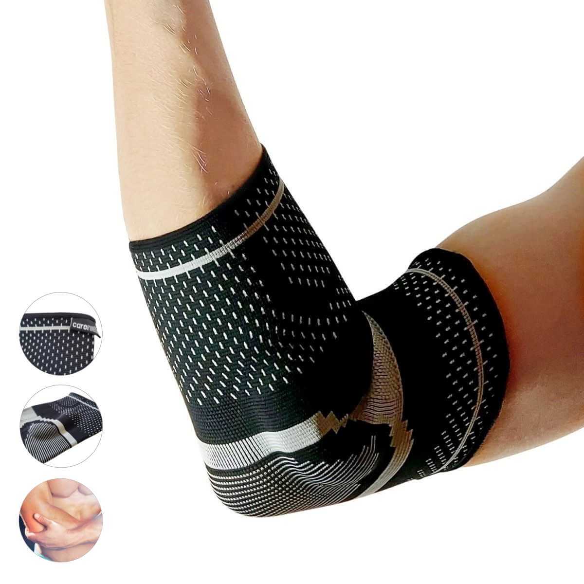 Albuebind til tennisalbue. Komfort albuebandage og støttebandage med gelpelotte for optimal albuestøtte. AB31 Epi mod albuesmerter.