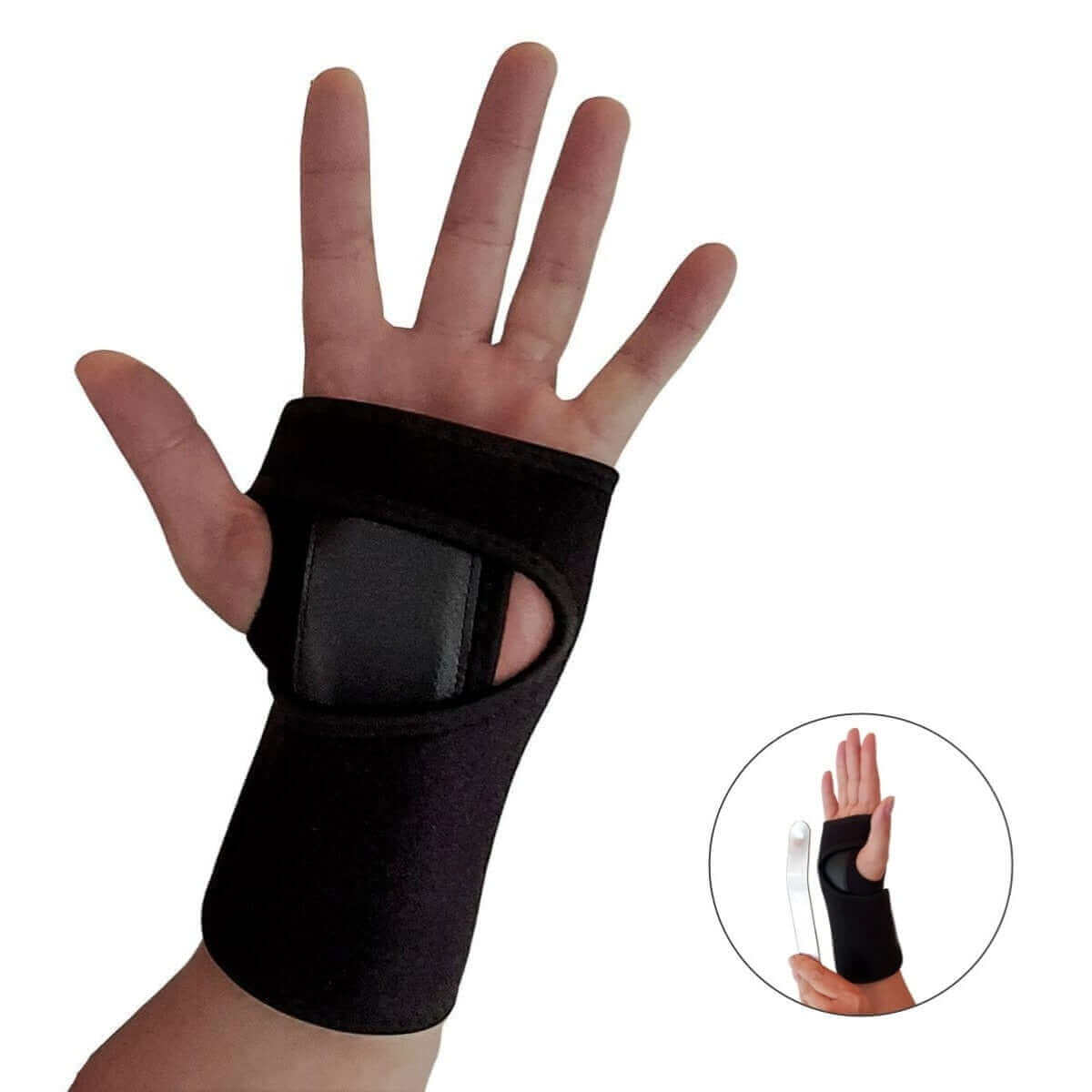 Håndledsstøtte med skinne. Få den bedste støtte til håndleddet ved smerter fra skader og slidgigt. Let og åndbar håndledskinne til mænd og kvinder. Køb håndledsbandage med håndledstøtte hos Carerelief.dk.
