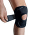 Ultralet knæbind med stivere mod smerter i knæet - KN25 Flex - Justerbar knæstøtte med velcrolukning og patella strop til løb og hverdag.