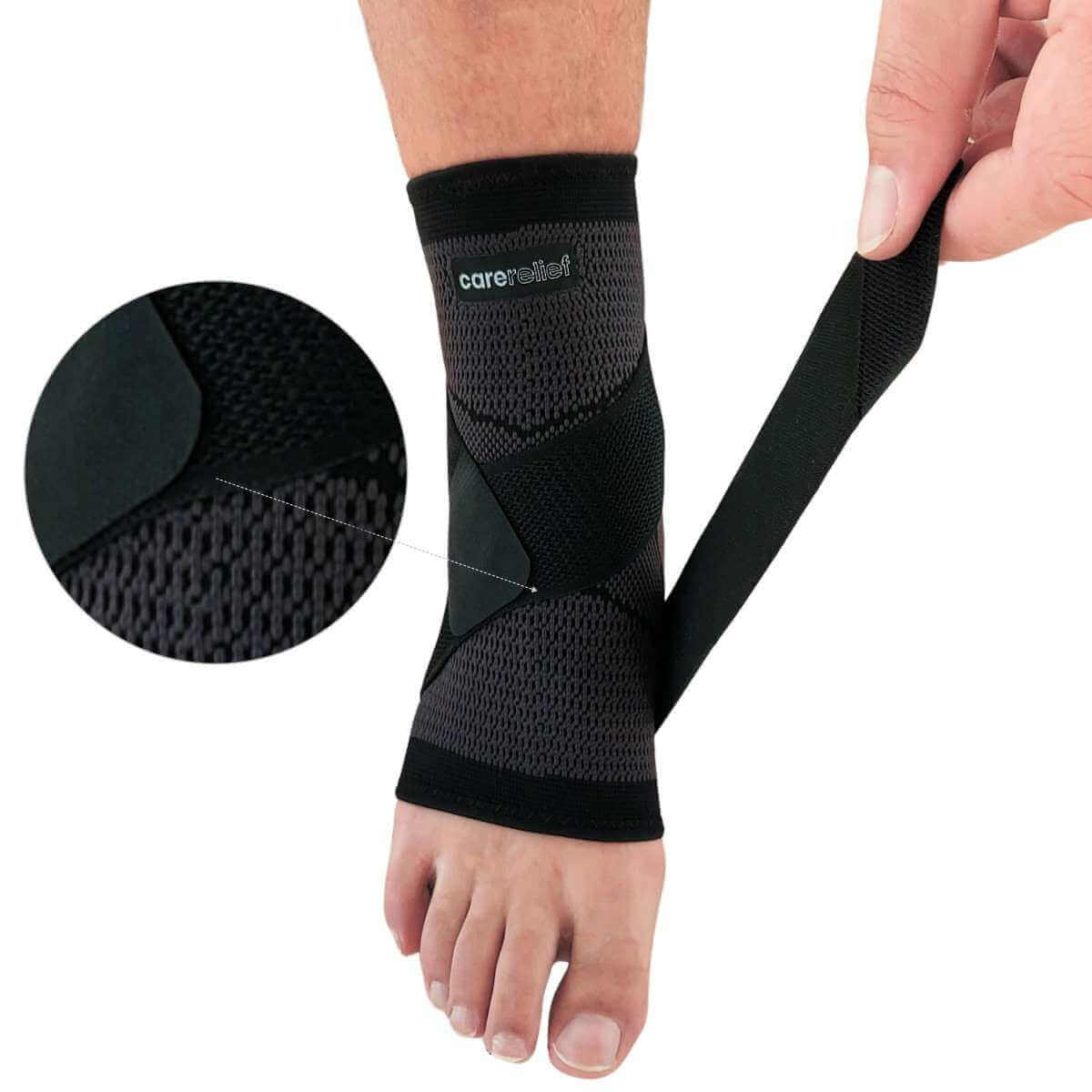 Ankelbandage med kompression og støtte AN30 - Åndbar og behagelig til daglig brug