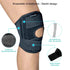 Køb knæstøtte med stålfjedre/skinner, åben patella og elastisk springerknæ knæstrop. Knæbind KN25 stabiliserer og aflaster knæet, ledbånd og menisk ved smerter fra skader, vrid og overbelastning.