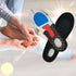 ergonomiske indlægssåler med svangstøtte til platfod, pronation og hælspore. Svangstøtte såler med gel hælindlæg. FF45 GO - Carerelief